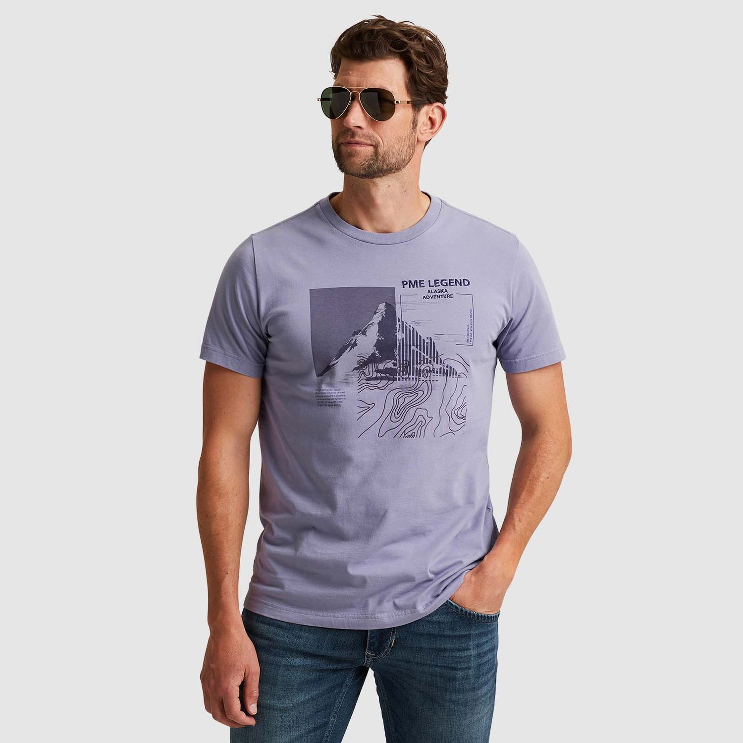PME Legend | T-shirt met artwork PTSS2408563-4187