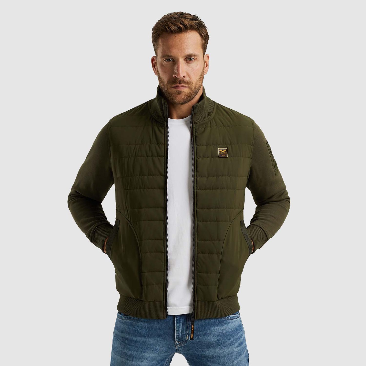 PME Legend | Hybrid jacket met ritssluiting PSW2408426-6154