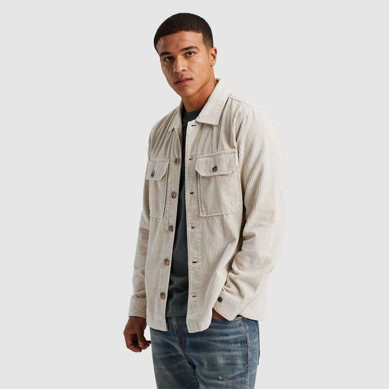 Cast Iron | Shirt jacket van ribstof CSI2409227-7014