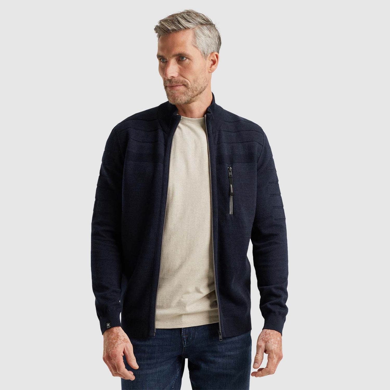 Vanguard | Vest van katoen mouliné VKC2409374-5073