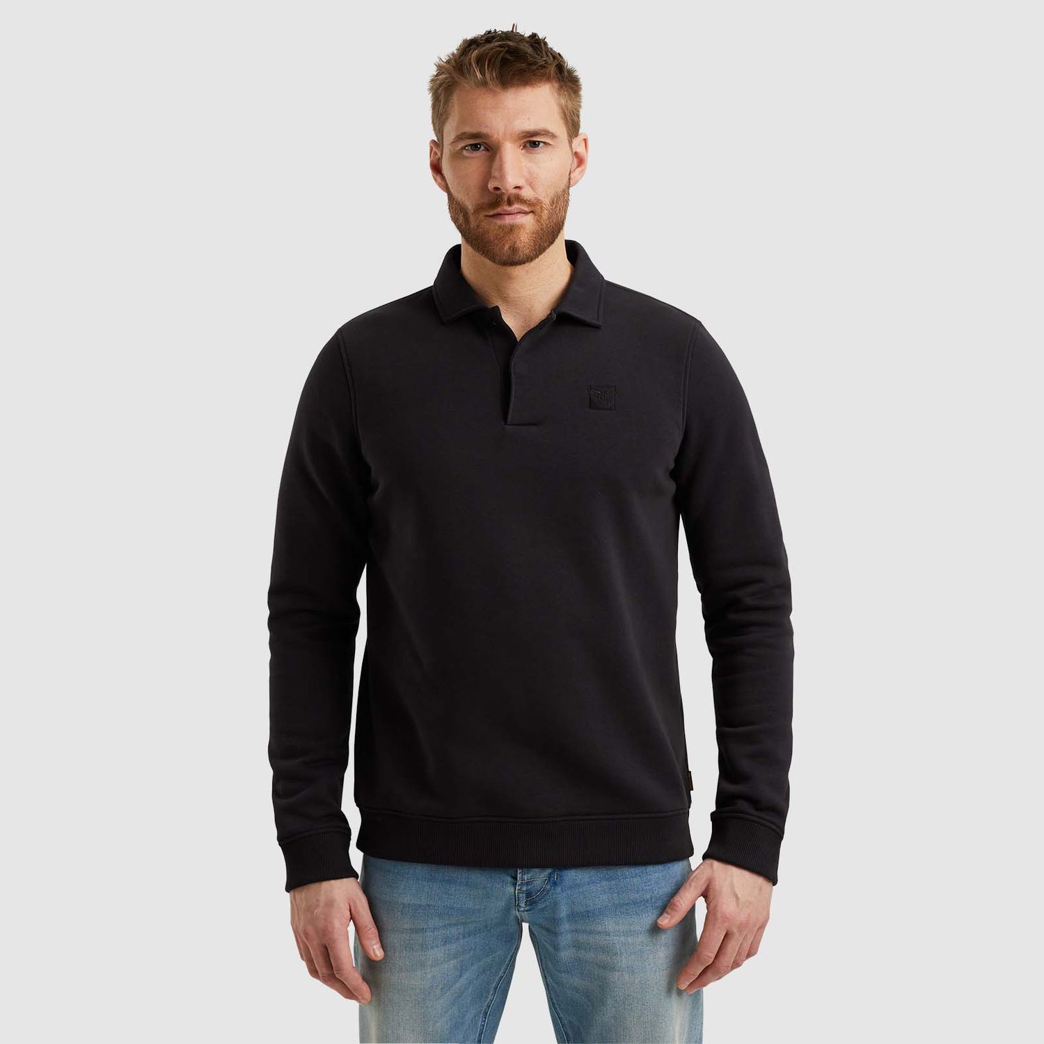 PME Legend | Sweatshirt met polokraag PSW2409454-9139