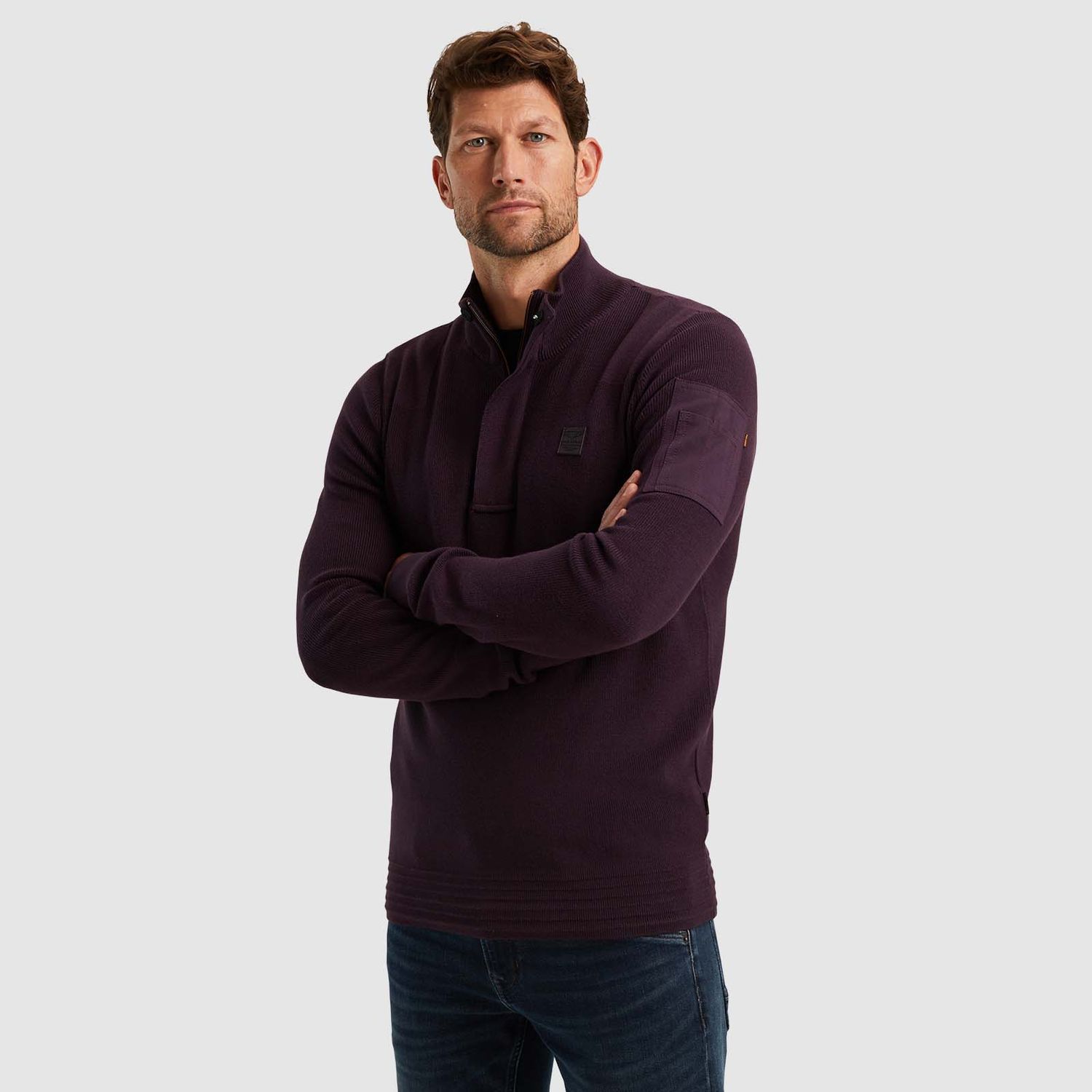 PME Legend | Trui met halve rits PKW2409322-4343