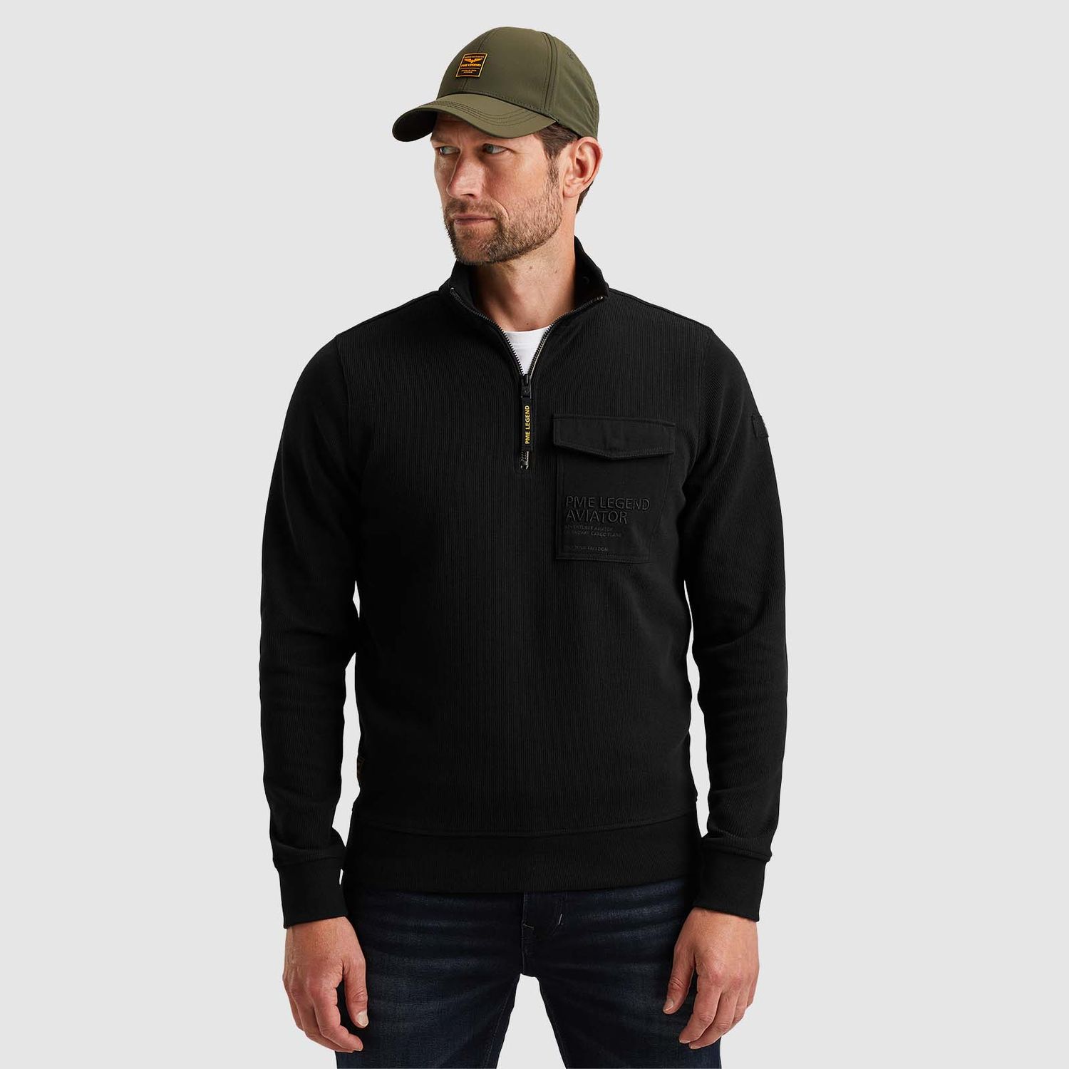 PME Legend | Trui met halve rits PSW2409451-9139