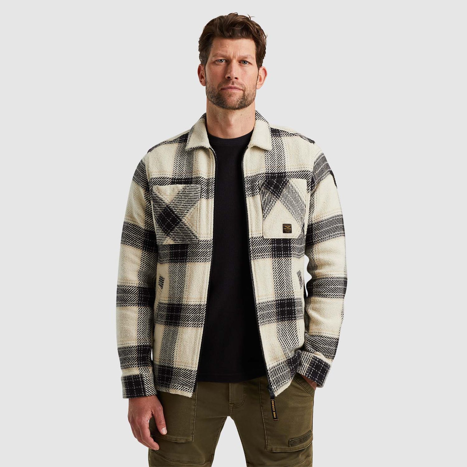 PME Legend | Shirt jacket met ruitpatroon PSI2409240-7013