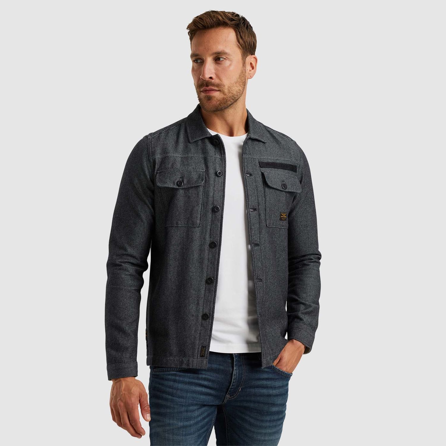 PME Legend | Shirt jacket van flanellen twill PSI2409238-9139