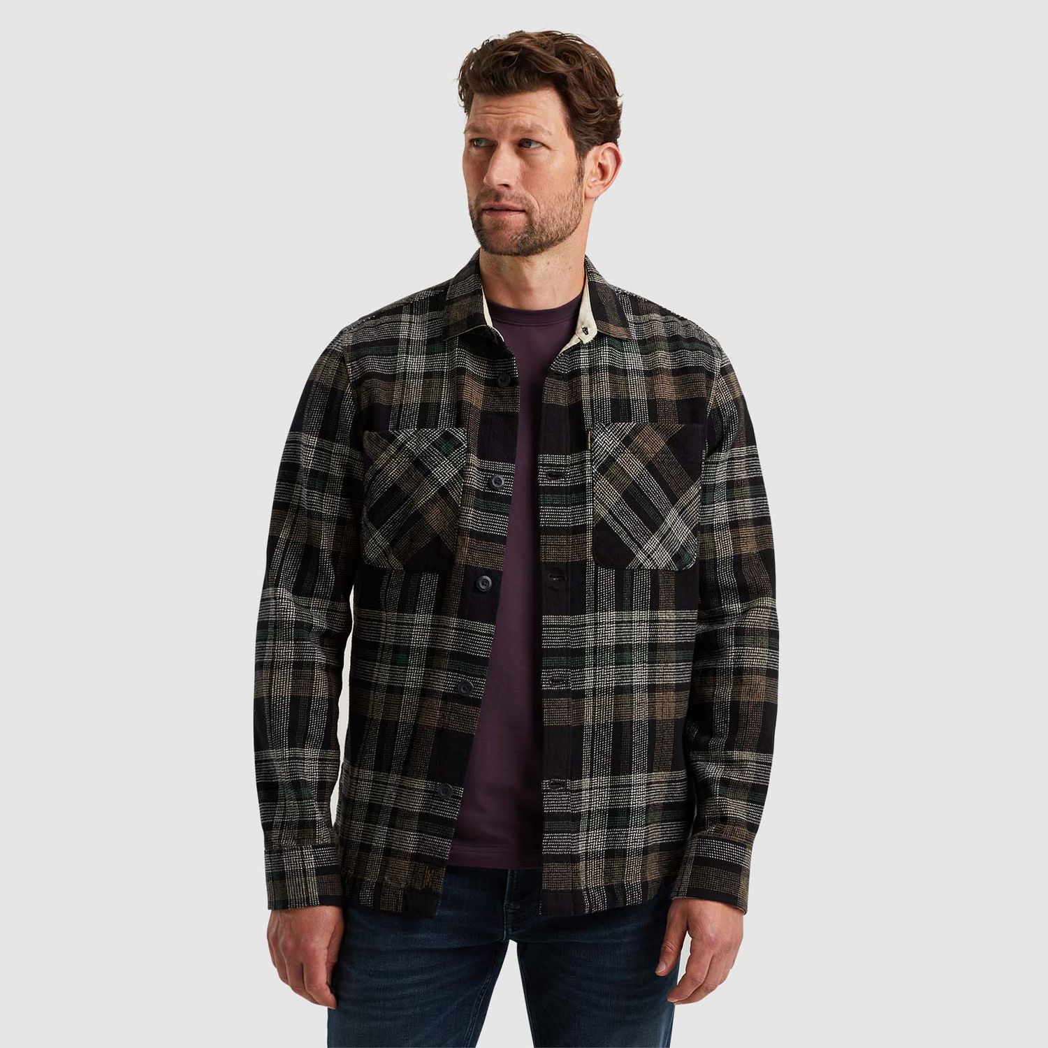 PME Legend | Overhemd met ruitpatroon PSI2409236-9139