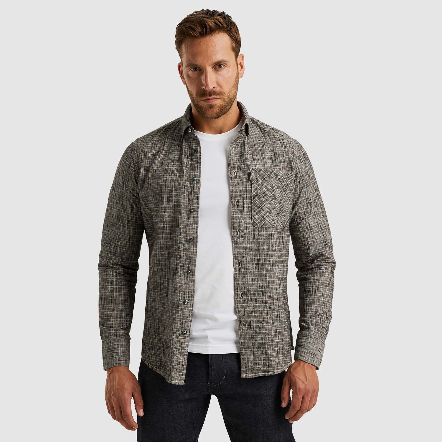 PME Legend | Overhemd met ruitpatroon PSI2409228-9139