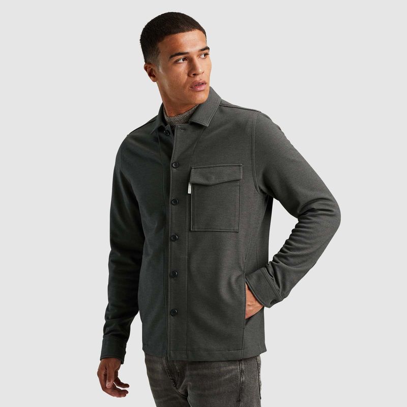 Cast Iron | Shirt Jacket van twill jersey CSI2410255-996