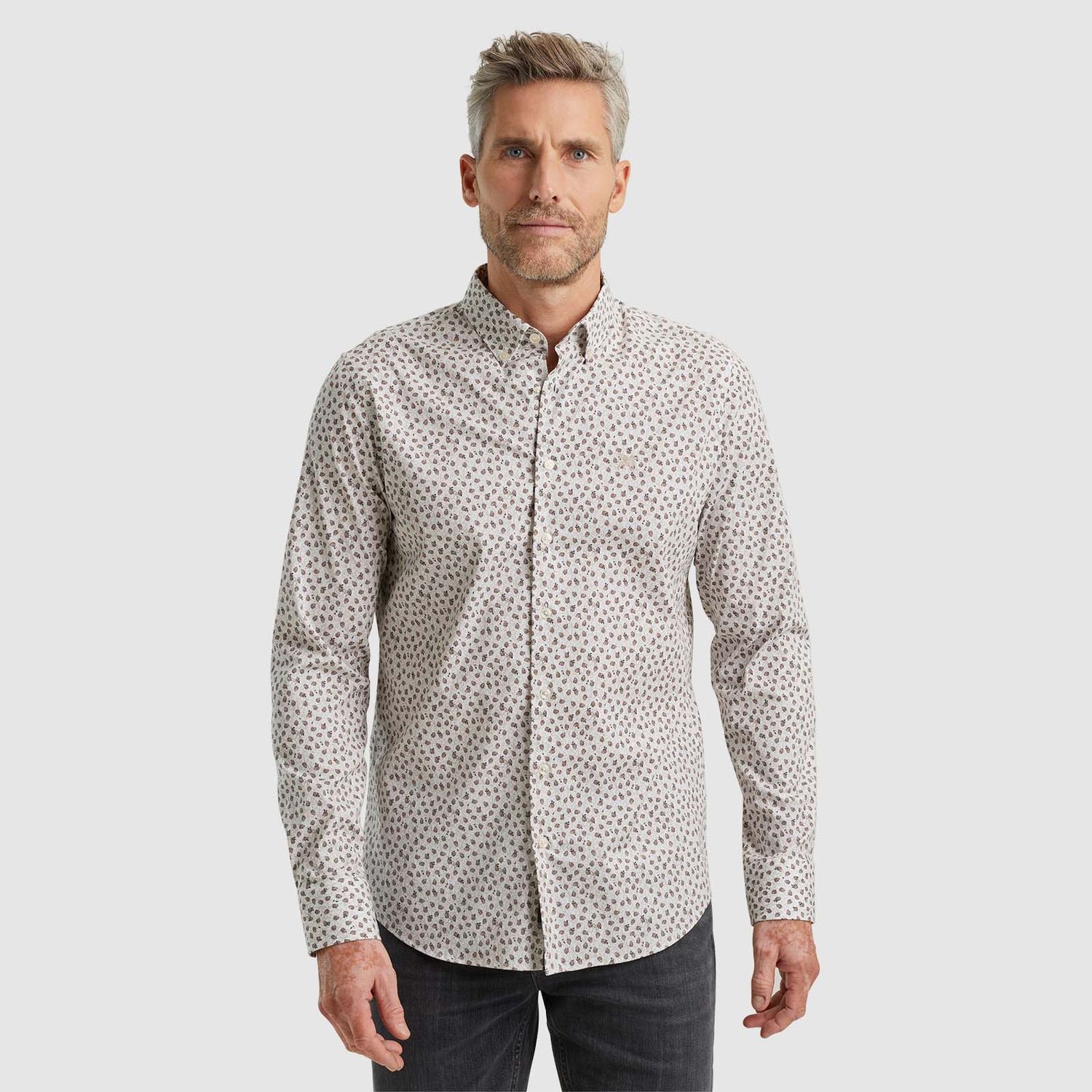 Vanguard Long Sleeve Shirt Print on poplin Jet Stream VSI2410240
