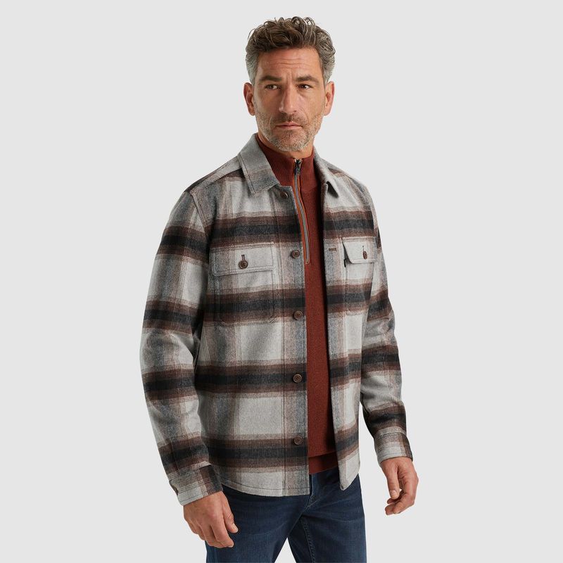 Vanguard | Shirt jacket van een wolblend VSI2410244-921