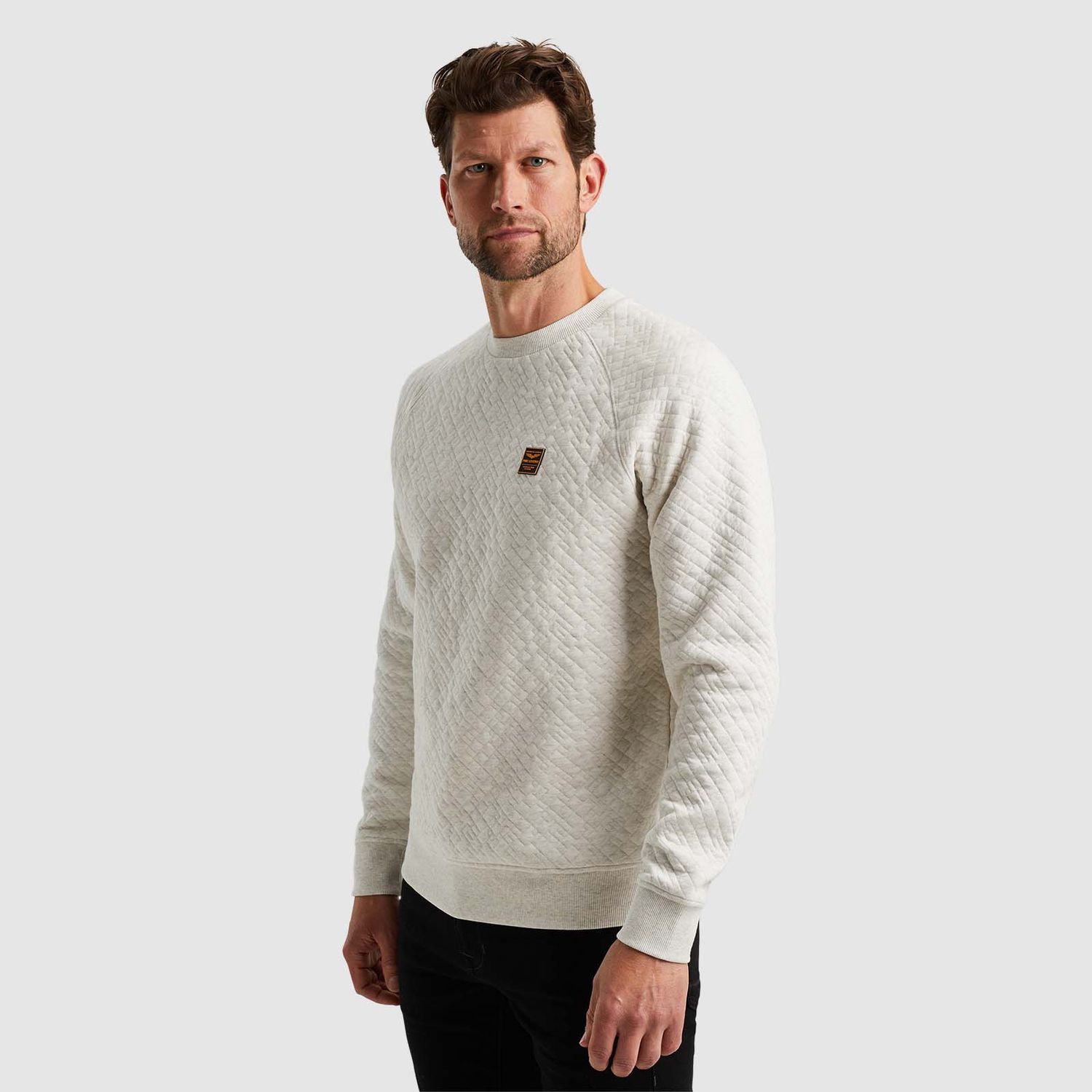 PME Legend | Sweatshirt van jacquard sweatstof PSW2410471-910