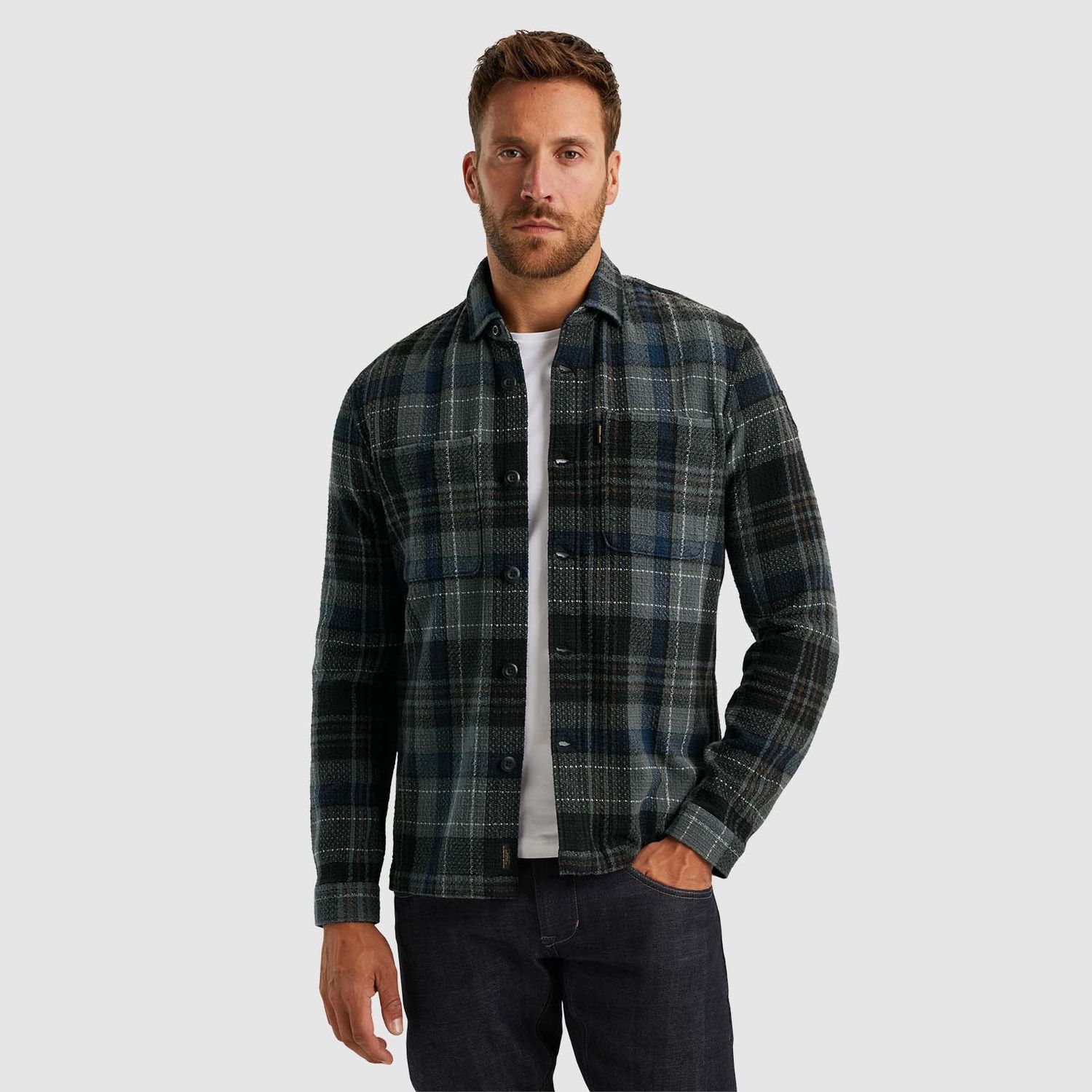 PME Legend | Shirt jacket met ruitpatroon PSI2410215-9139