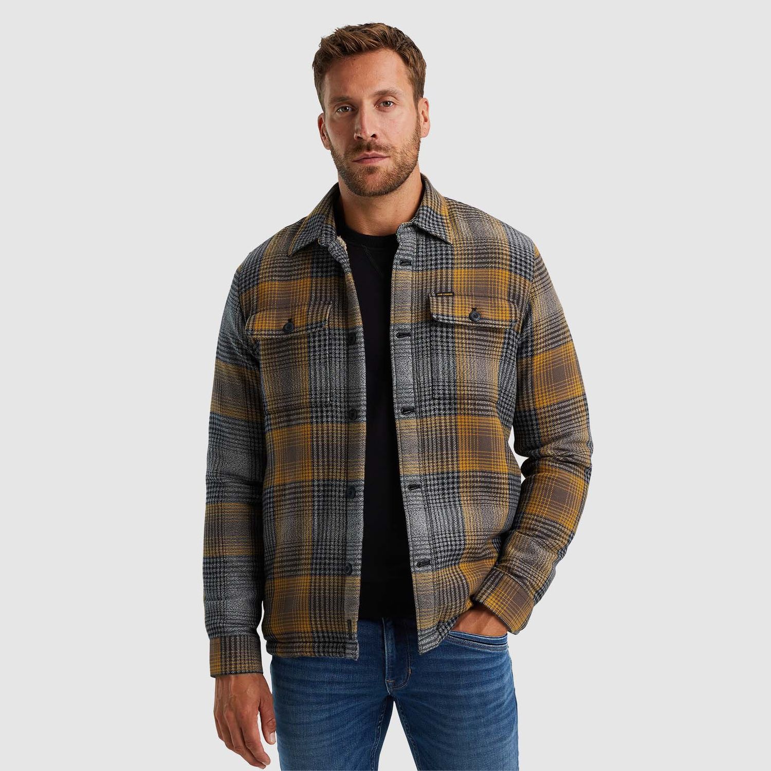 PME Legend | Shirt jacket met ruitpatroon  PSI2410216-1119