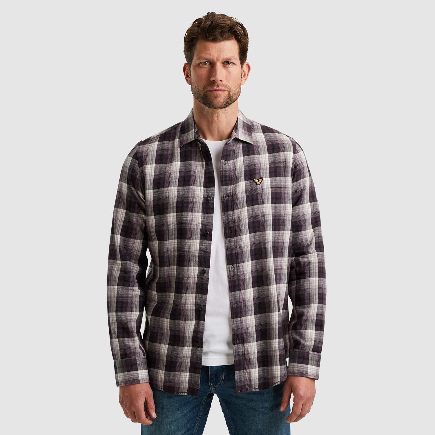 PME Legend | Overhemd met ruitpatroon PSI2410200-8085