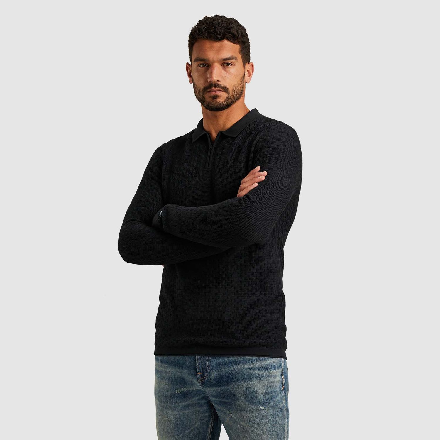 Cast Iron | Polo met lange mouwen CPS2409822-9067