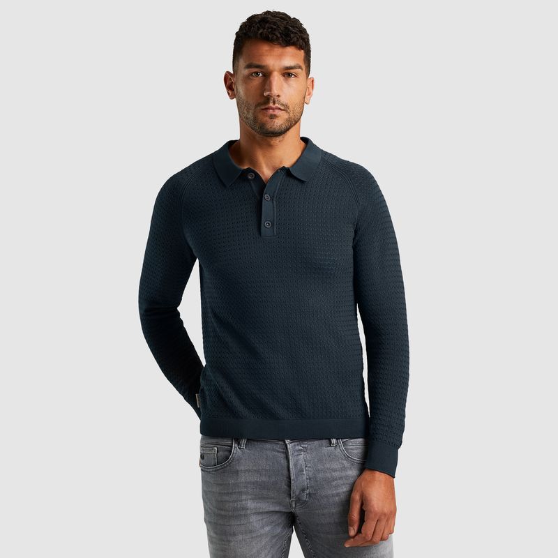 Cast Iron | Polo met lange mouwen CPS2411844-5442