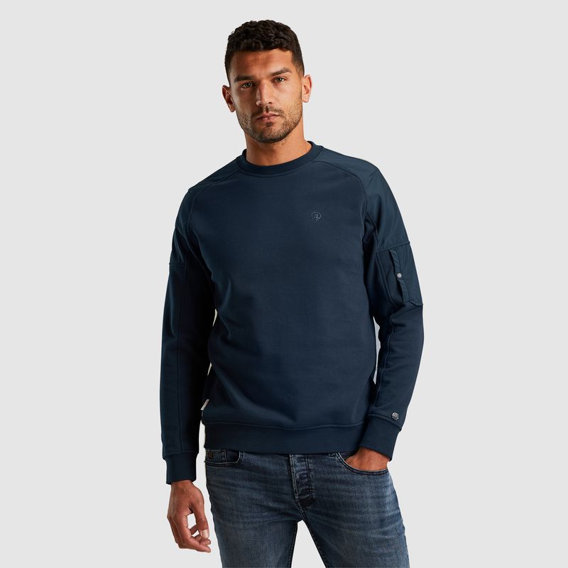 Cast Iron | Sweatshirt met nylon details CSW2411462-5442