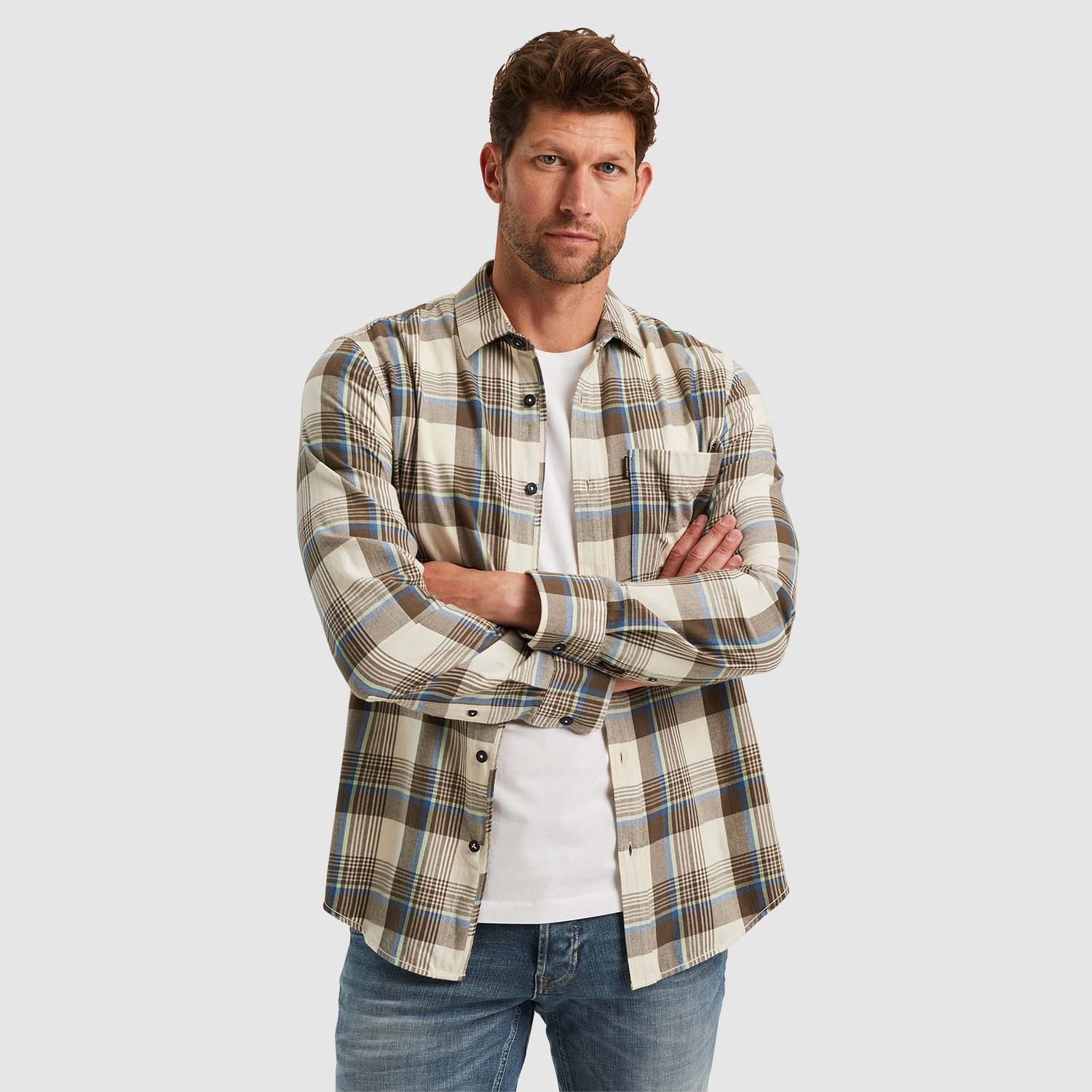 PME Legend  | Overhemd met ruitpatroon PSI2411230-8035
