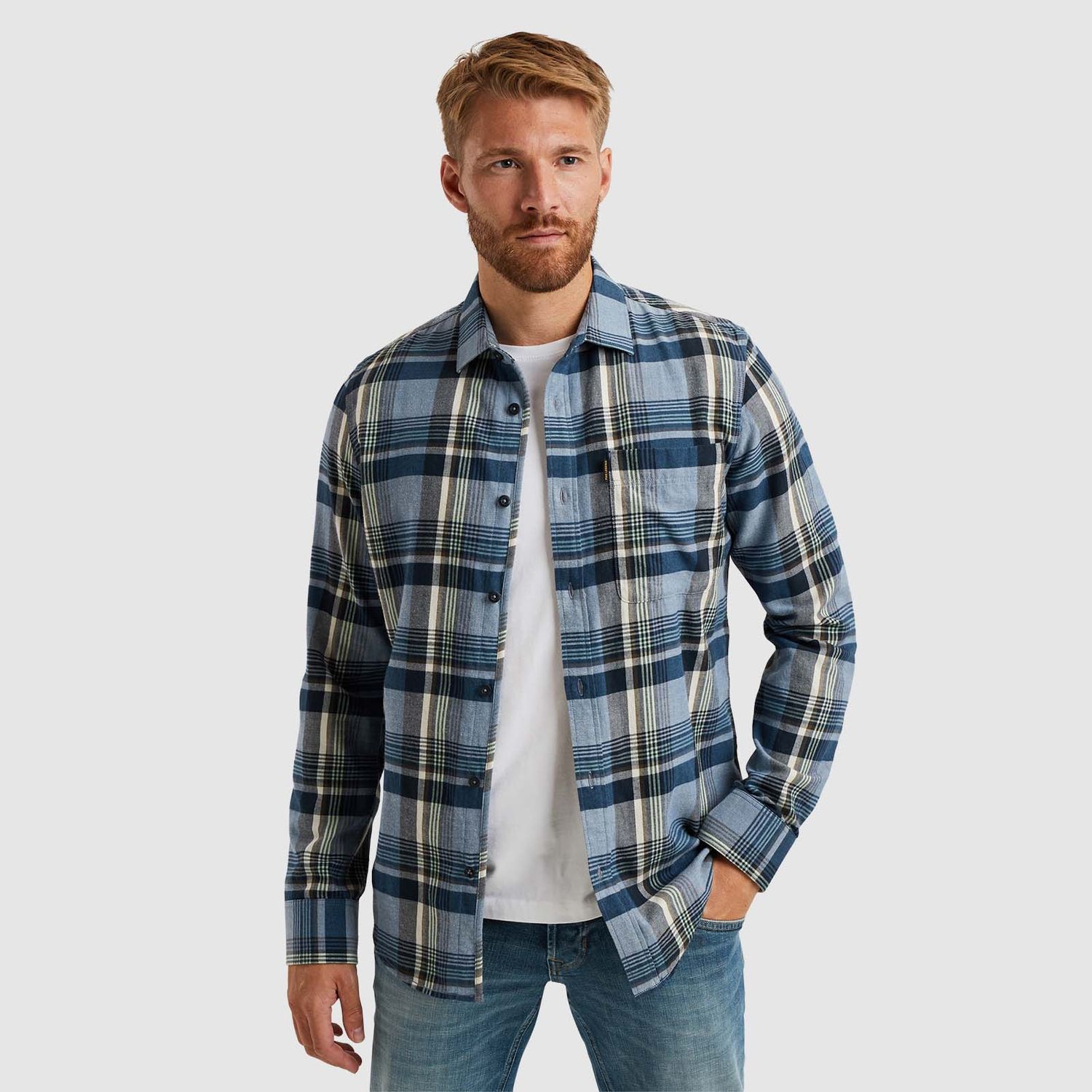 PME Legend  | Overhemd met ruitpatroon PSI2411230-5054