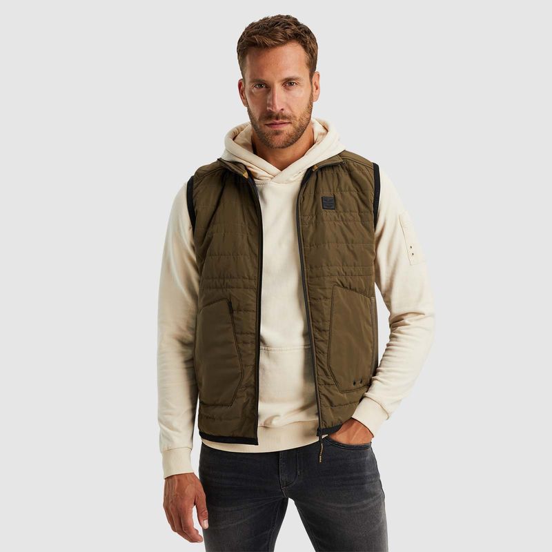 PME Legend | Bodywarmer van een materiaalmix PBW2411486-8035