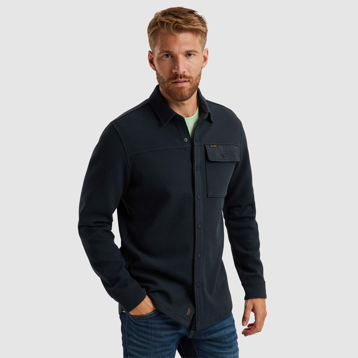 PME Legend | Shirt jacket met wafelstructuur PSI2411254-5281