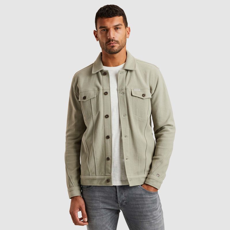 Cast Iron | Trucker jacket van sweatstof CSW2502404-6159