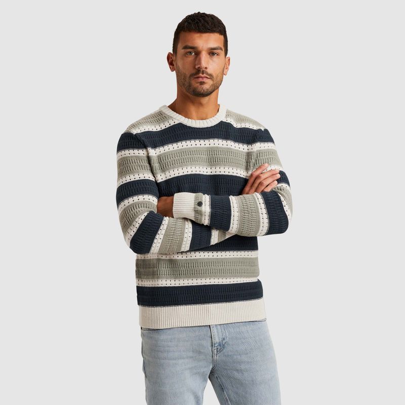 Cast Iron Crewneck regular fit soft cotton Almond Milk CKW2502308-7165