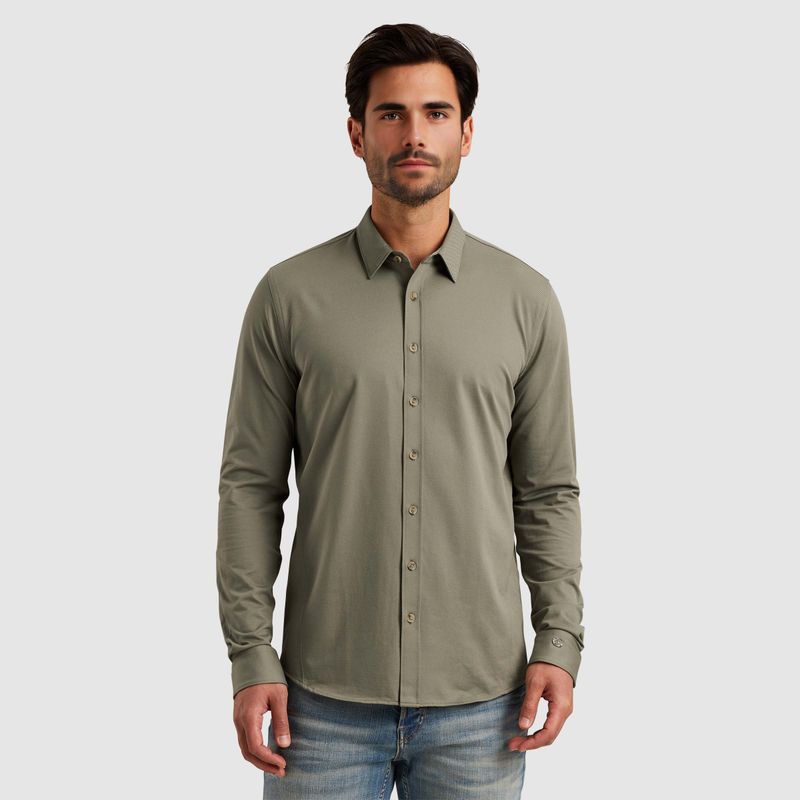 Cast Iron | Overhemd van twill jersey CSI2502200-6496