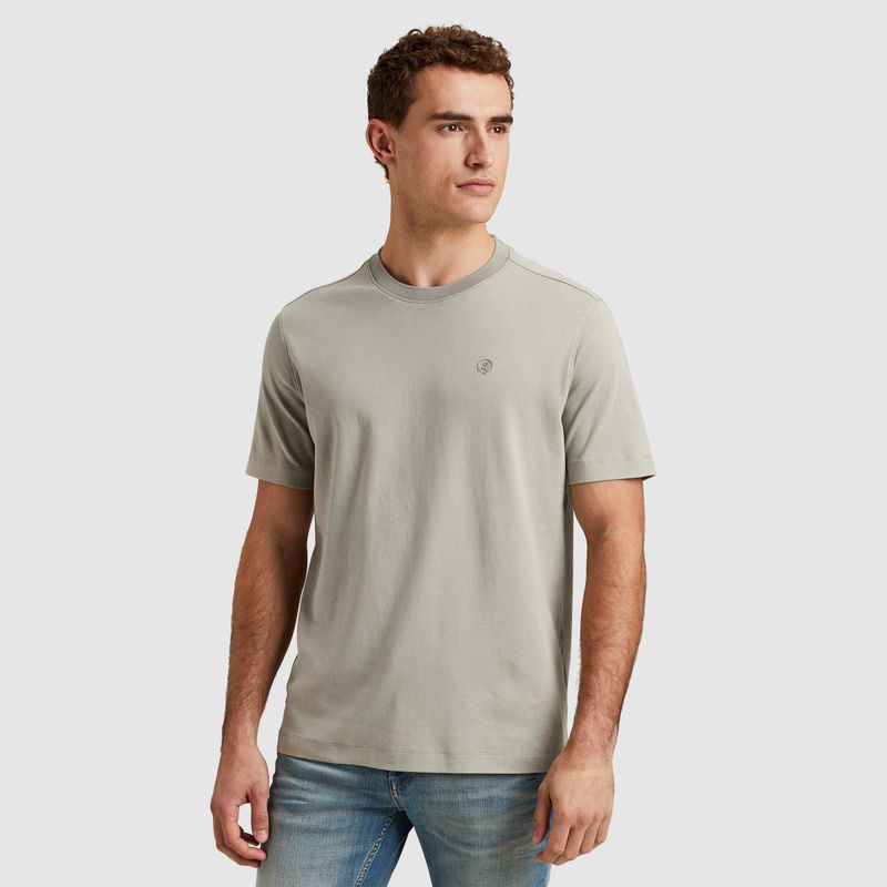 Cast Iron Short sleeve r-neck regular fit in Seagrass CTSS2502550