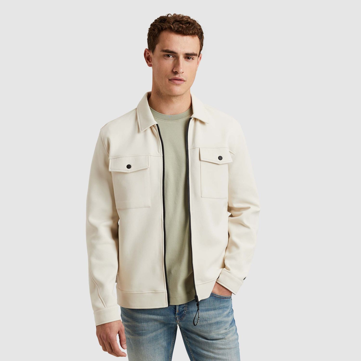 Cast Iron | Shirt jacket met ritssluiting CSW2502411-7165