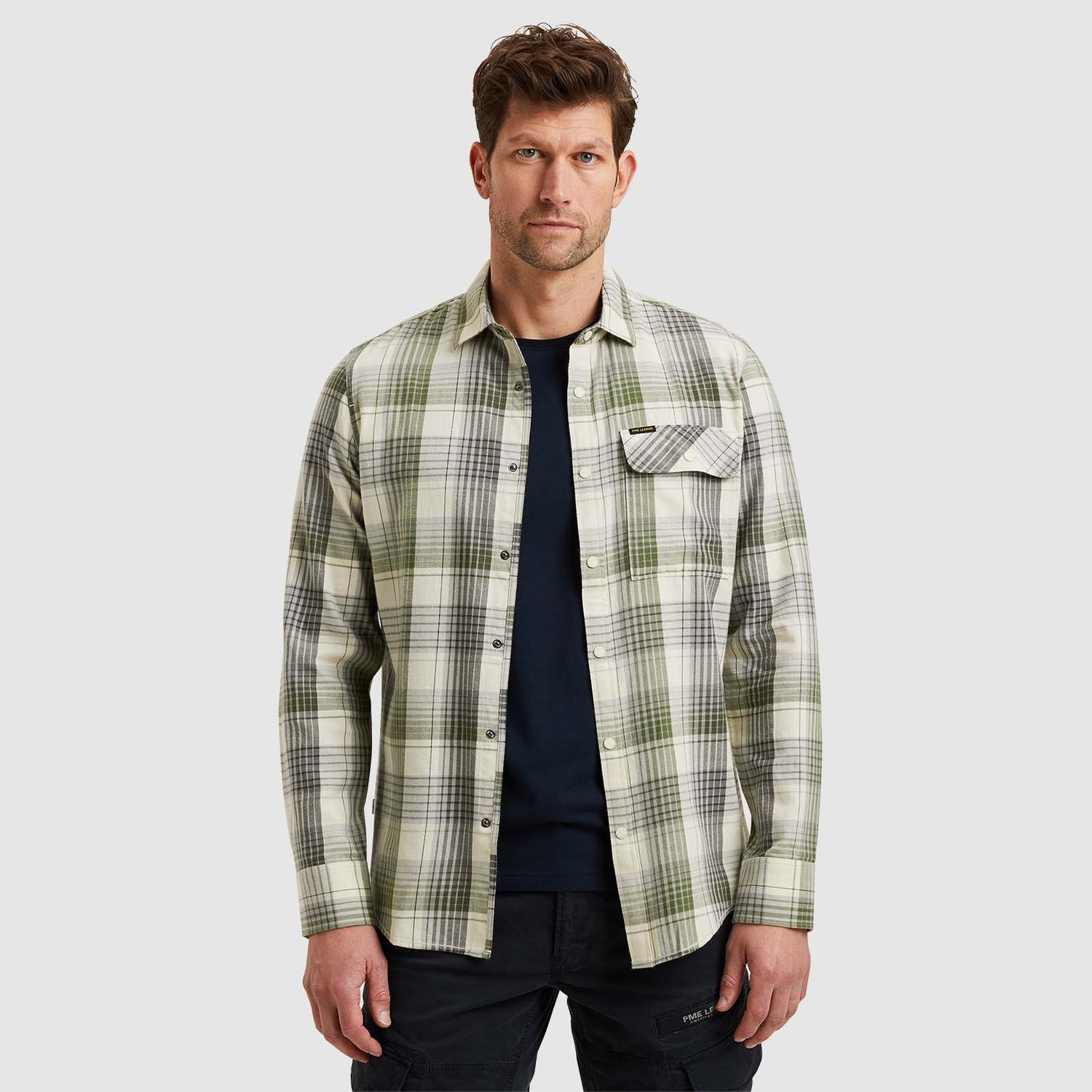 PME Legend | Overhemd met ruitpatroon PSI2502200-6380