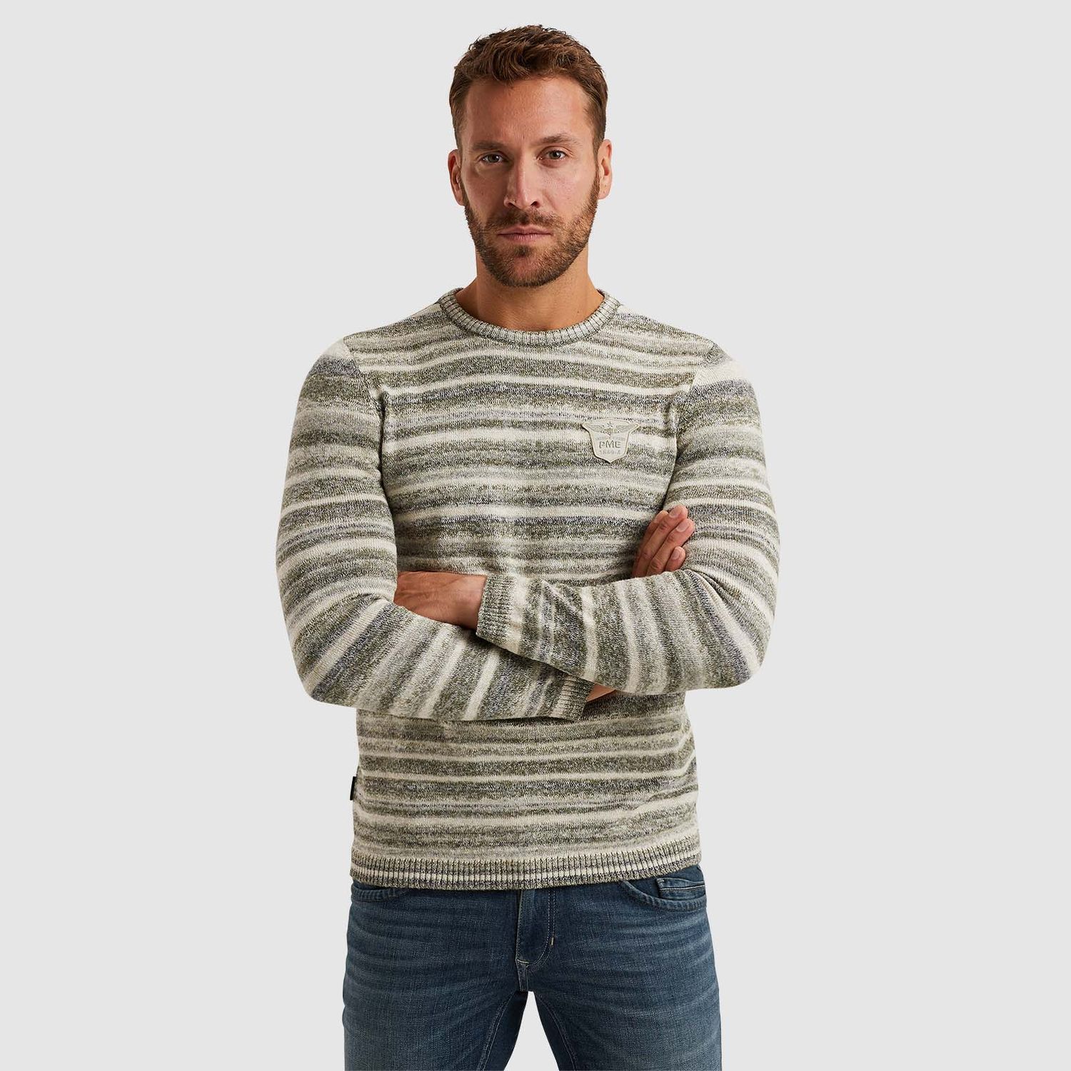 PME Legend | Trui met streeppatroon PKW2502304-6380