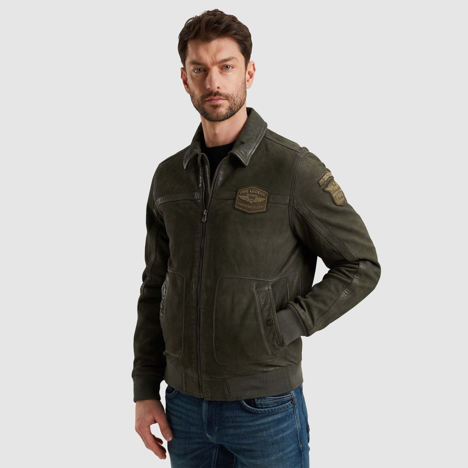 PME Legend | Summer Hudson leren jas PLJ2502700-6416