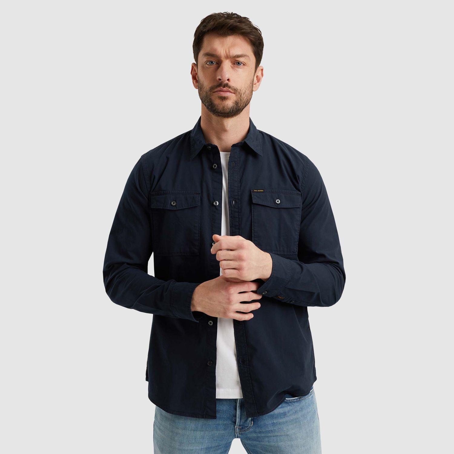 PME Legend | Overhemd met twee borstzakken PSI2502204-5281