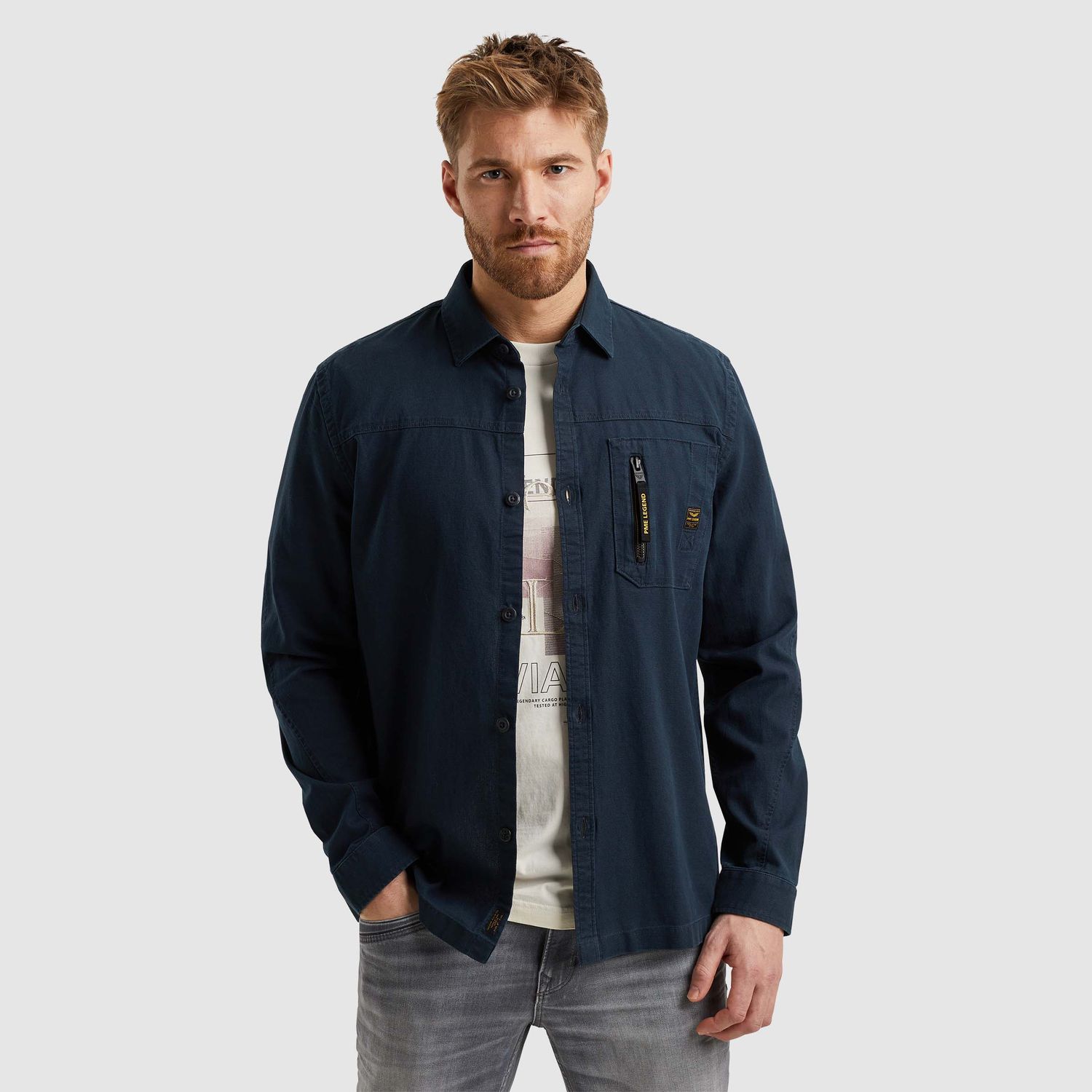 PME Legend | Shirt jacket met borstzak PSI2502221-5281