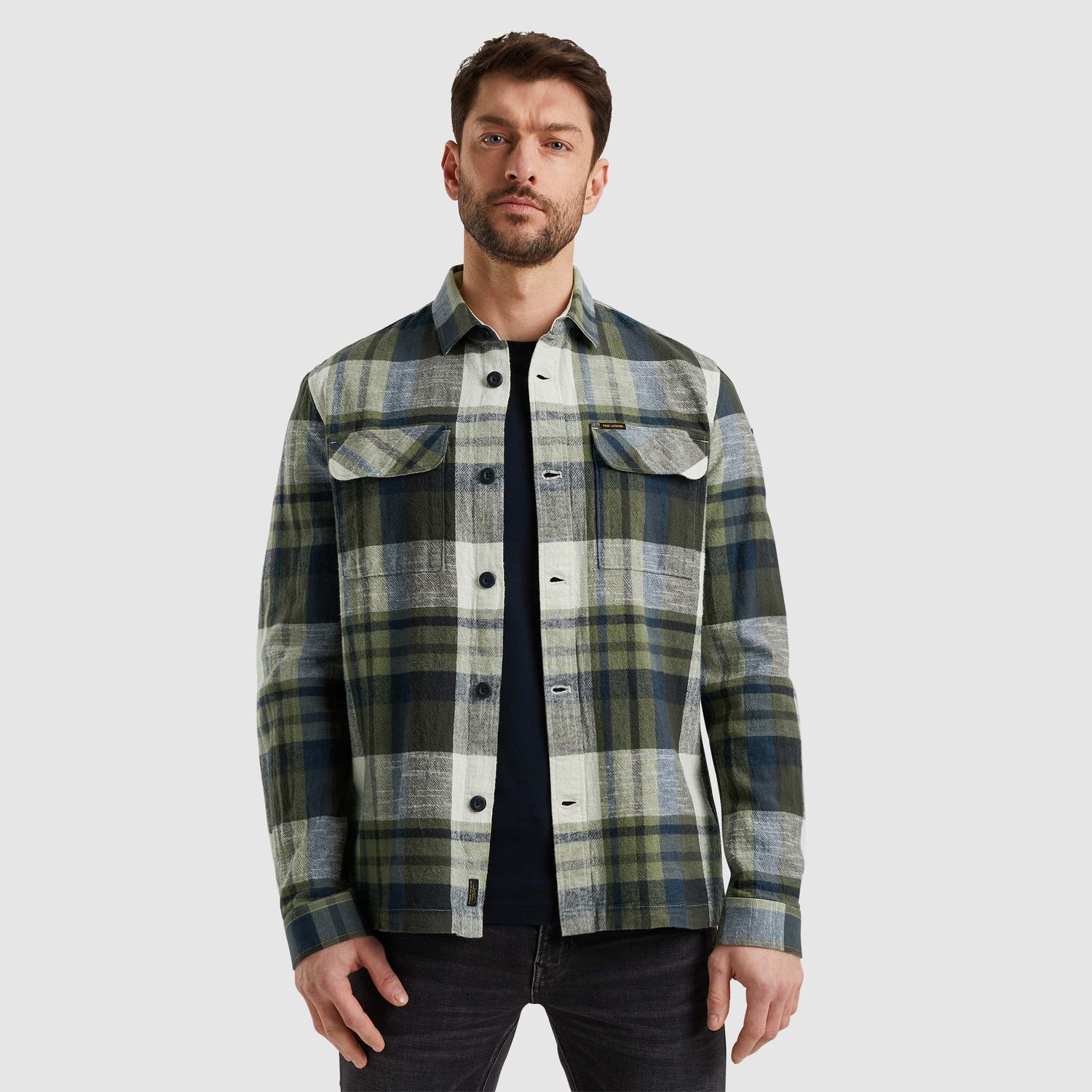 PME Legend | Shirt jacket met ruitpatroon PSI2502210-6380