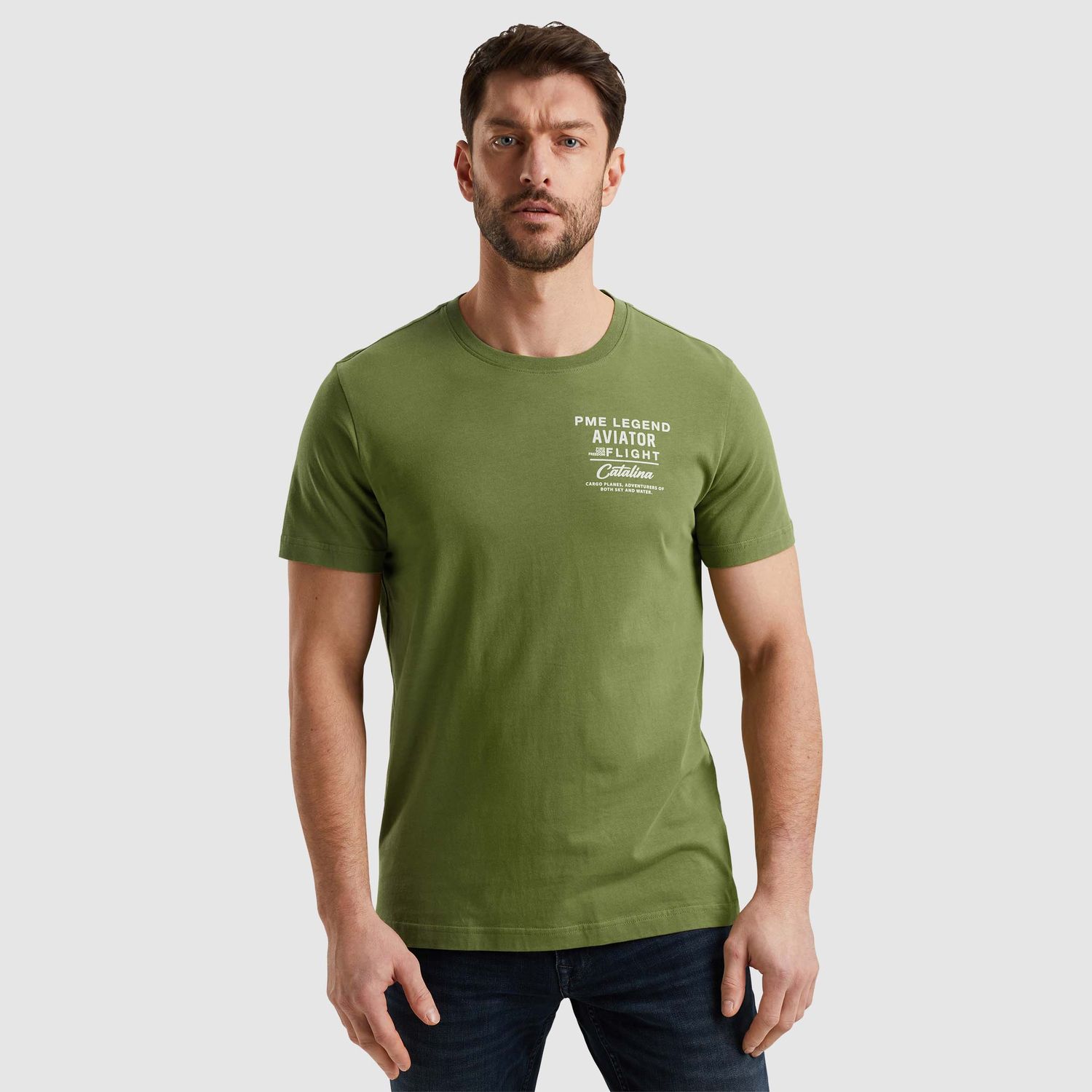PME Legend | T-shirt met backprint PTSS2502552-6380