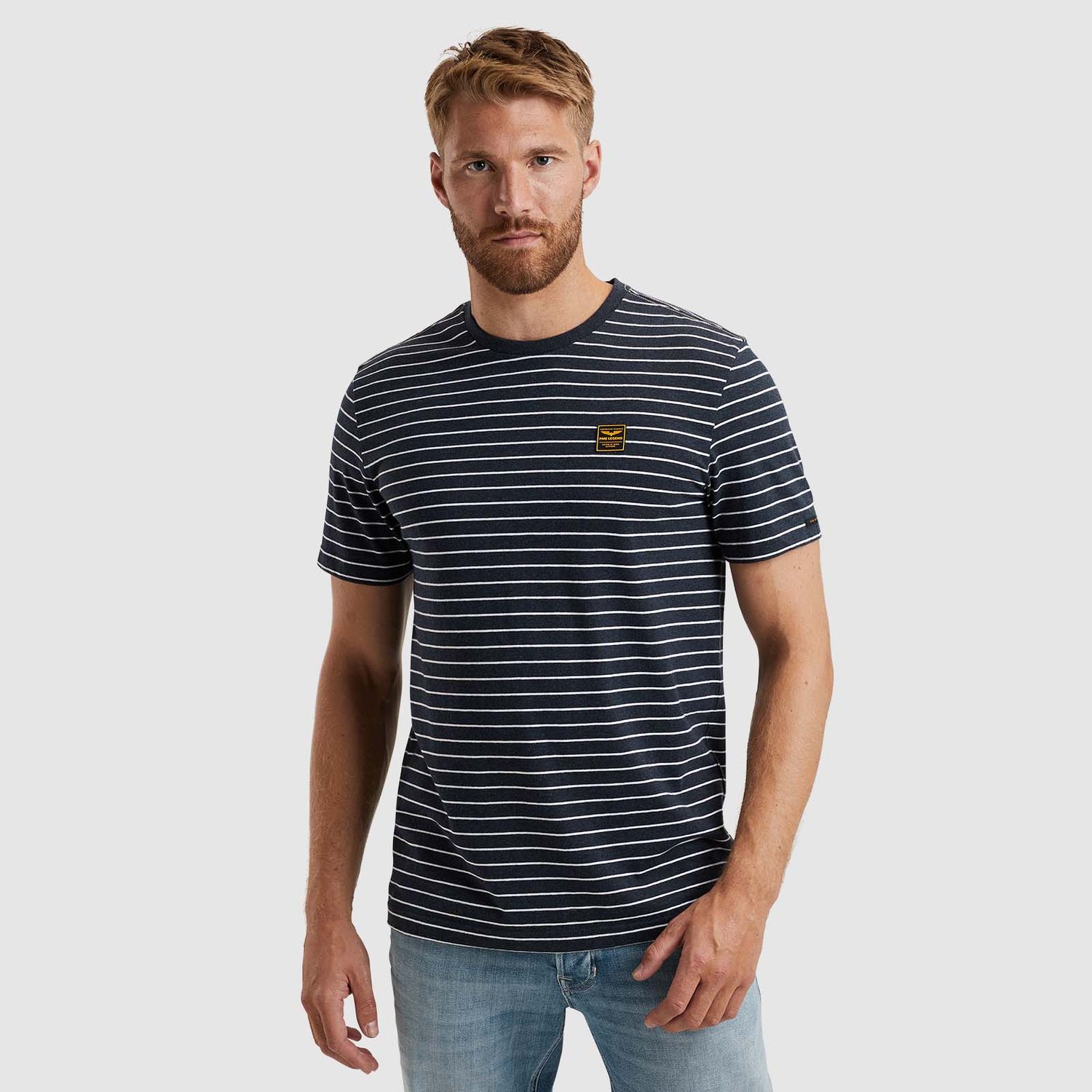 PME Legend | T-shirt met streeppatroon PTSS2502556-5281