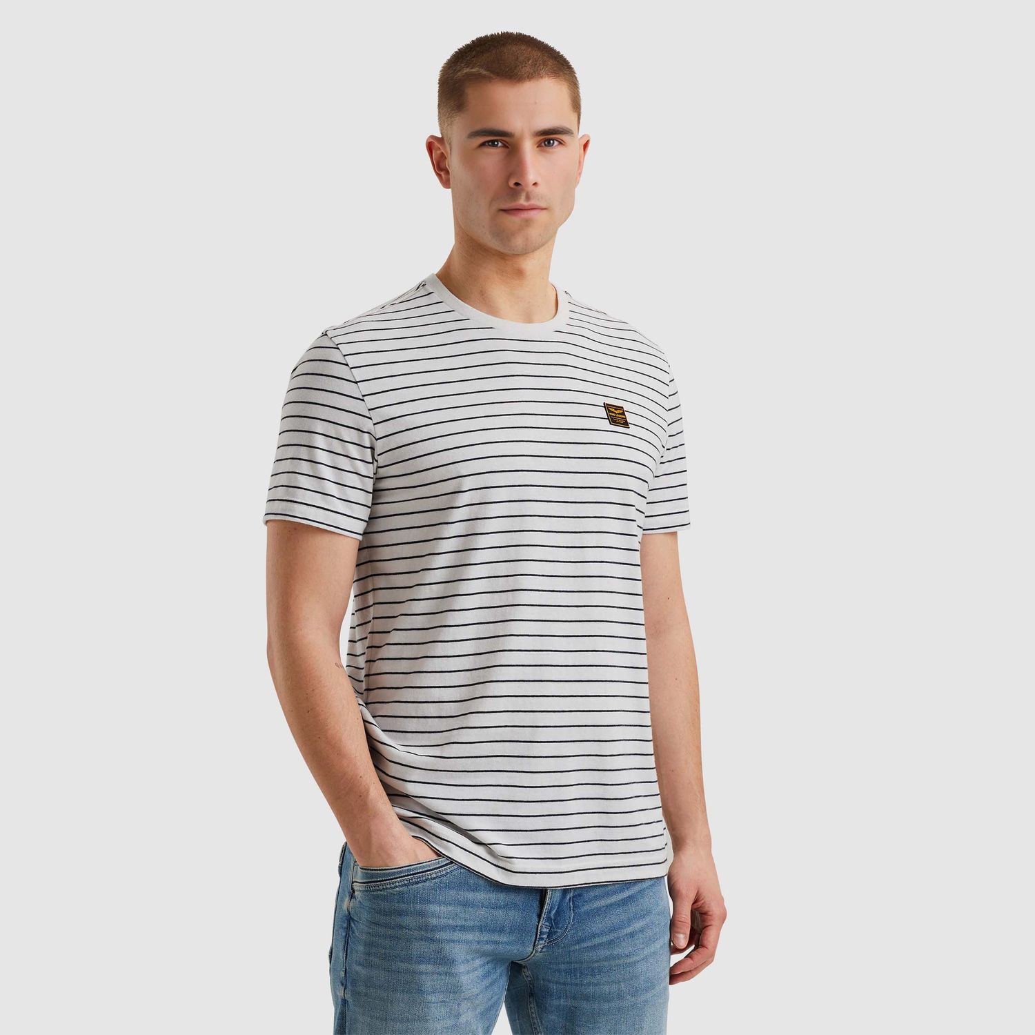 PME Legend | T-shirt met streeppatroon PTSS2502556-7013