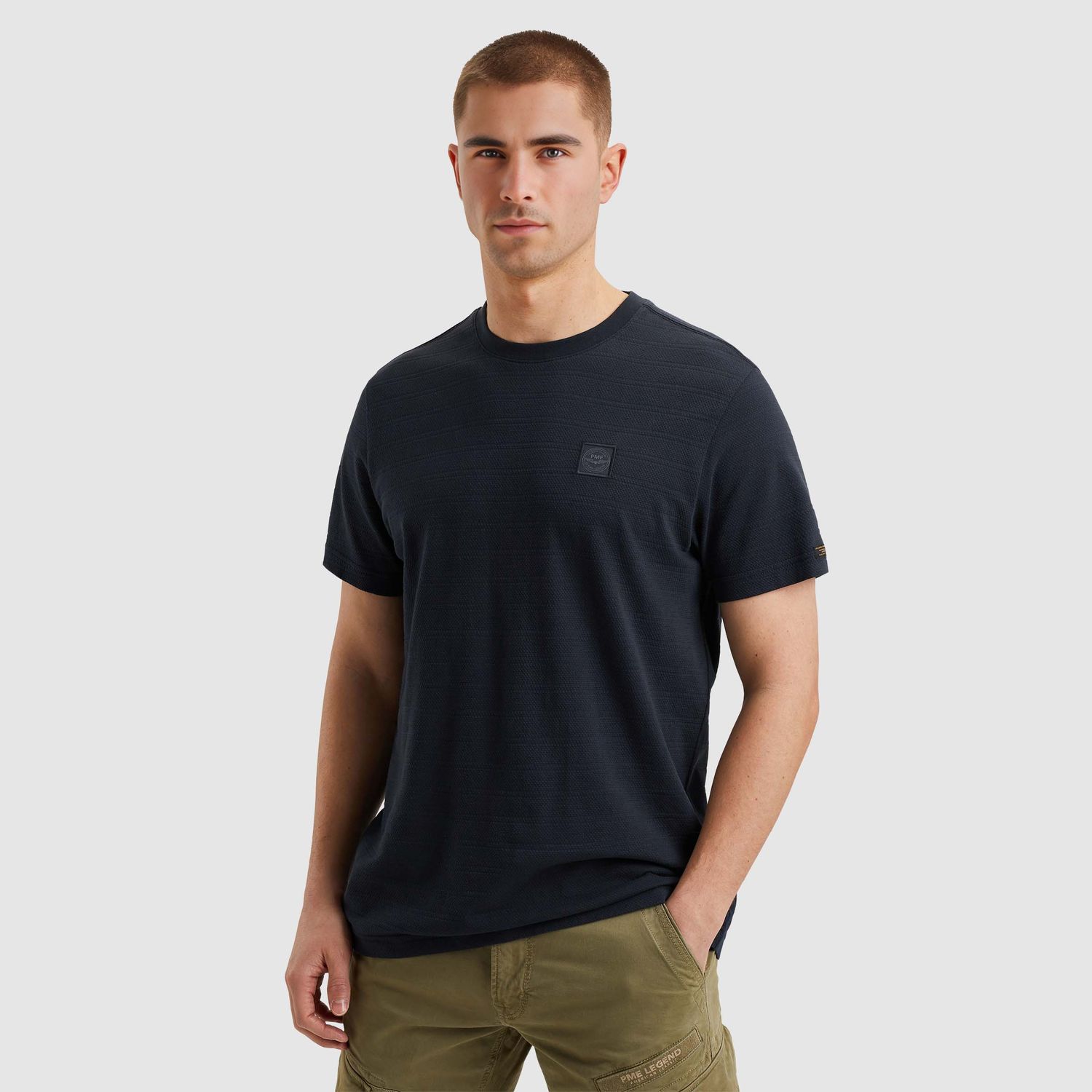 PME Legend | T-shirt met streeppatroon PTSS2502563-5281