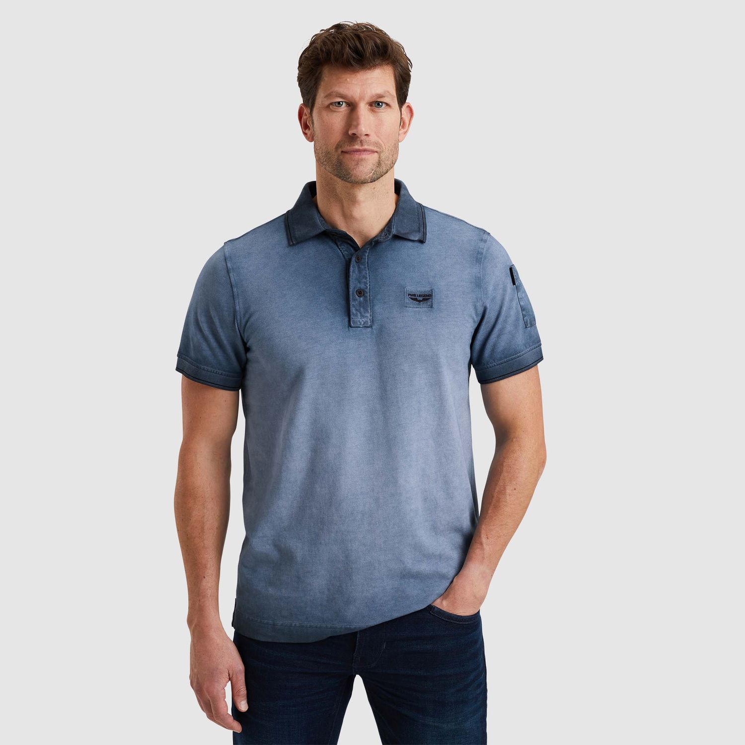 PME Legend | Polo met cold-dye wassing PPSS2503855-5281