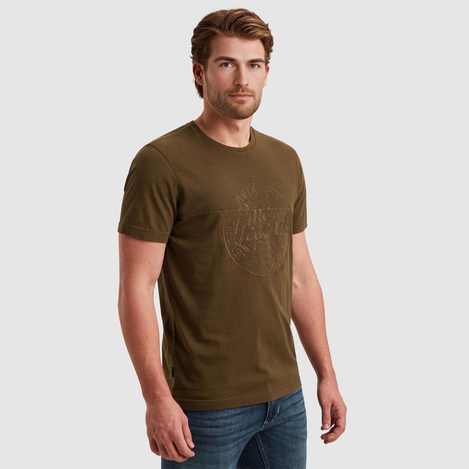 PME Legend | T-shirt met geborduurd artwork PTSS2503568-8035