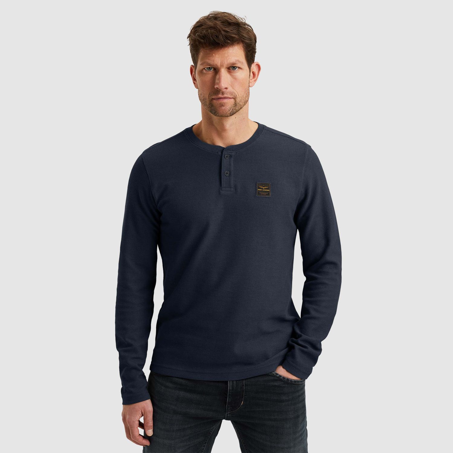PME Legend | T-shirt met knopen PTS2502553-5281