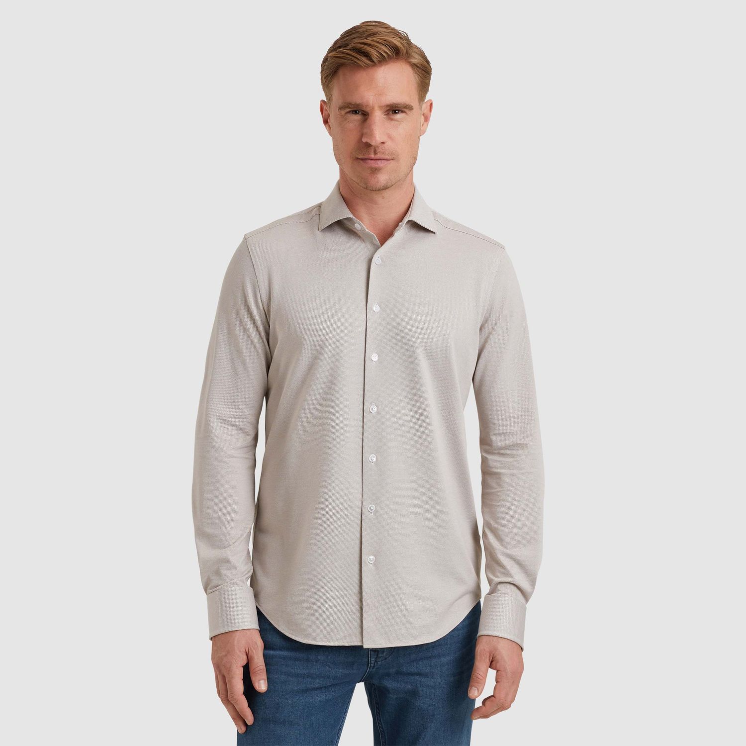 Vanguard | Oxford overhemd van jersey VSI2502213-8052