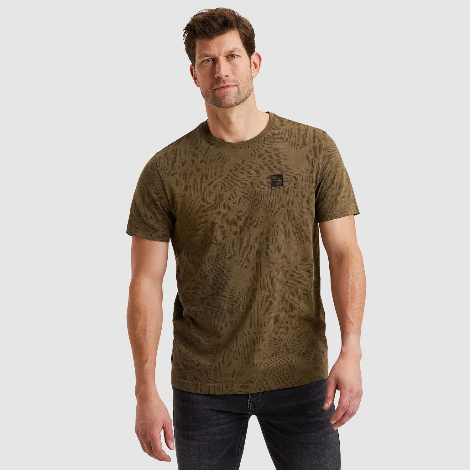 PME Legend | T-shirt met allover print PTSS2503567-8035
