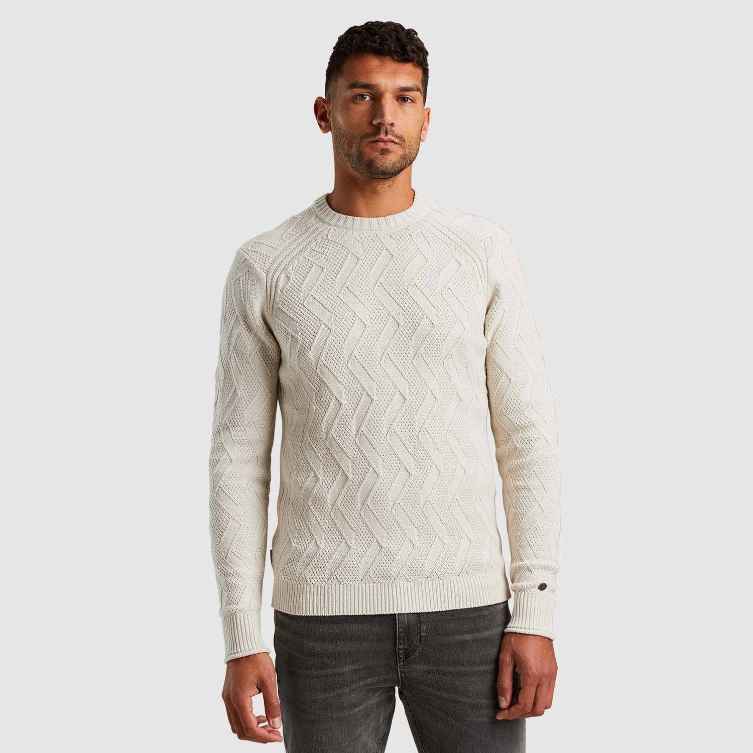 Cast Iron | Crewneck soft cotton Silver Birch CKW2410348-7014