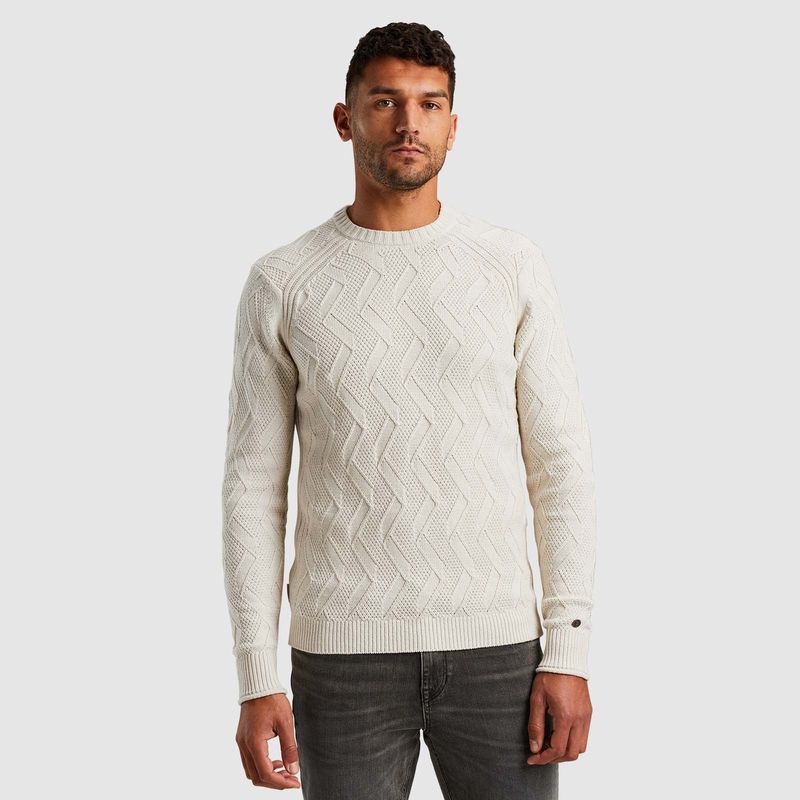 Cast Iron | Crewneck soft cotton Silver Birch CKW2410348-7014