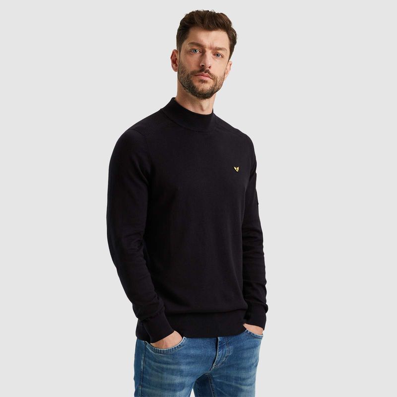 PME Legend | Mock neck cotton knit PKW2410310-999