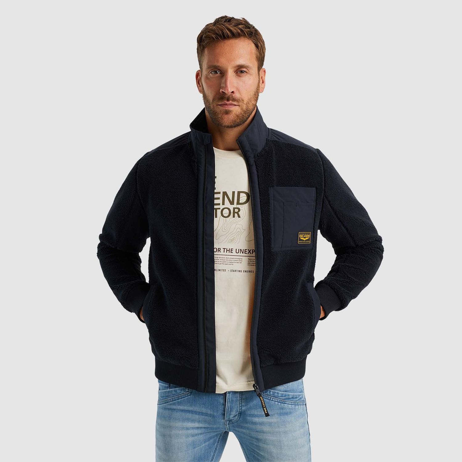 PME Legend | Zip jacket sherpa PSW2410476-5281