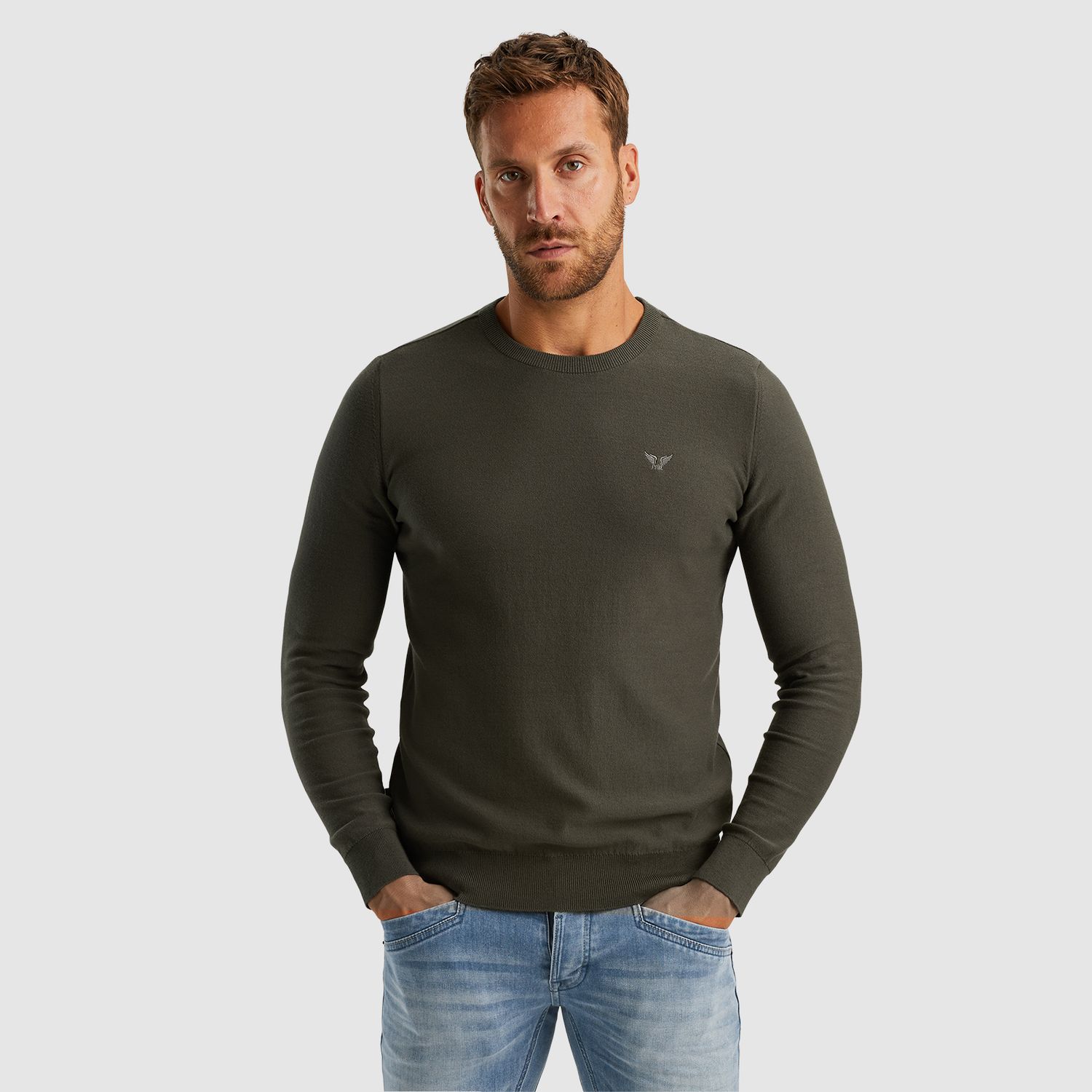 PME Legend | R-neck cotton knit PKW2400032-8039